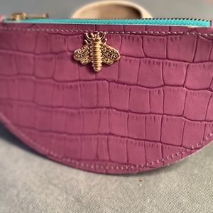 Bee Wallet - Purple Leather - NWOT